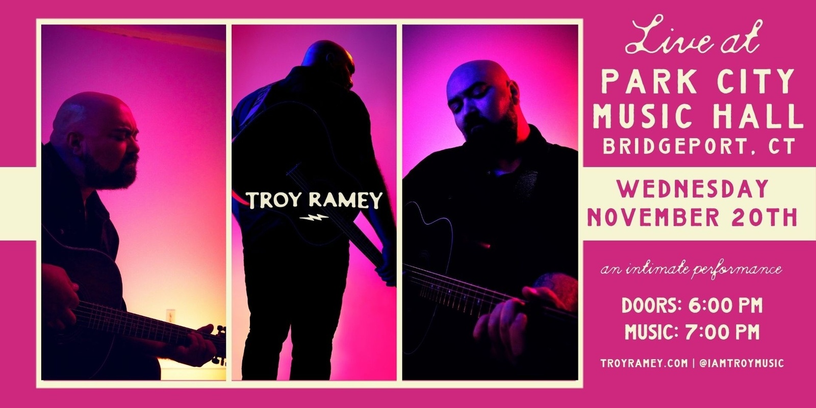 Banner image for Troy Ramey - Live @ Park City Music Hall - Bridgeport CT