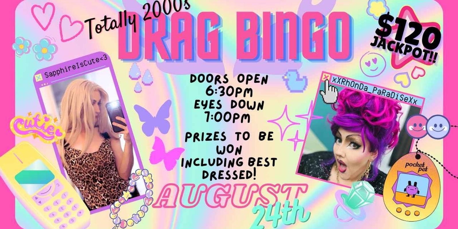 Banner image for Drag Bingo with Rhonda Paradise and Sapphire Quartz