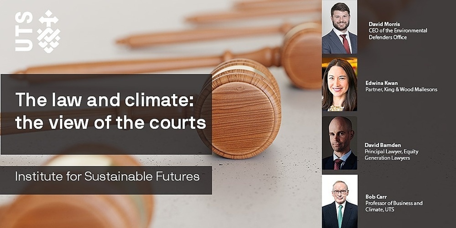 Banner image for  The law and climate: the view of the courts