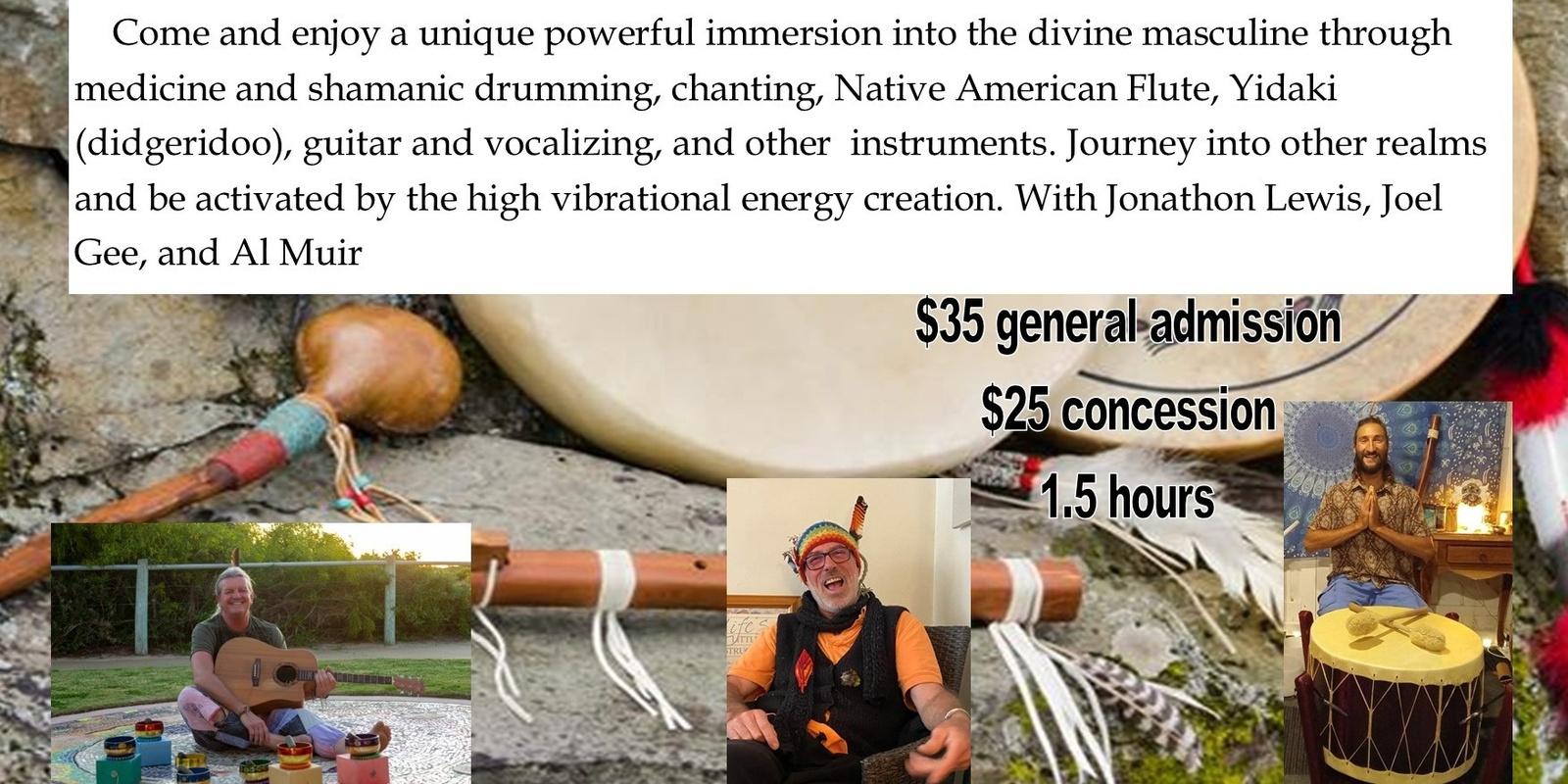 Banner image for Seaside Sound Immersion #18 - Tribal Yang Drumming