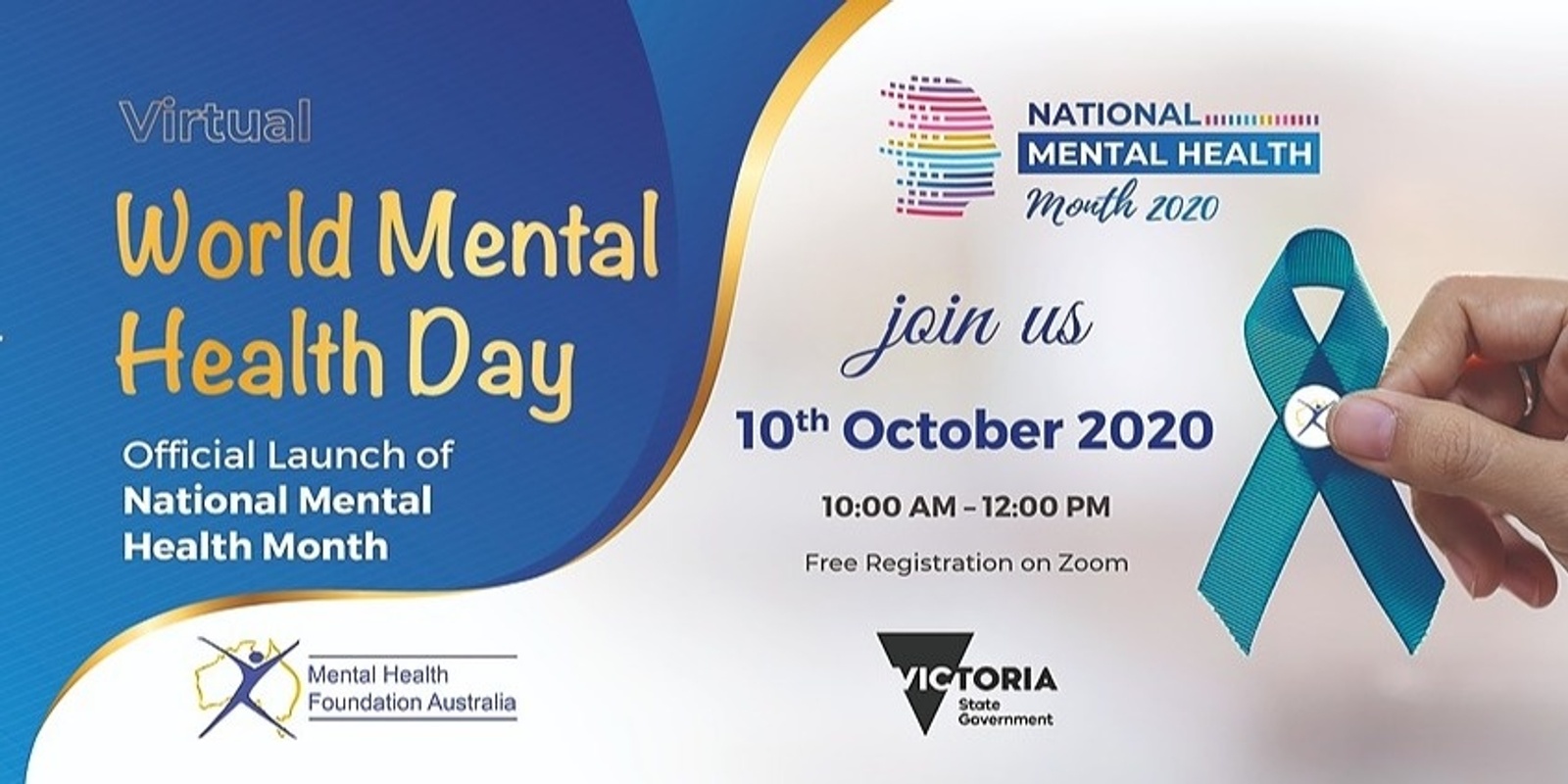 Banner image for Official Launch National Mental Health Month 2020 - World Mental Health Day