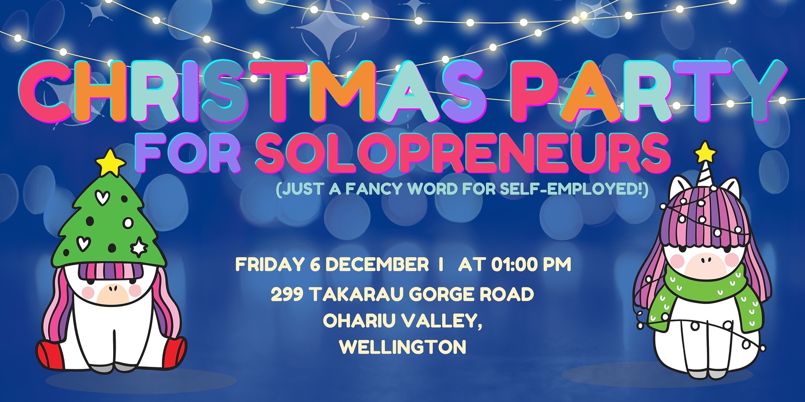 Banner image for Christmas Party for Solopreneurs (just a fancy word for self-employed!)