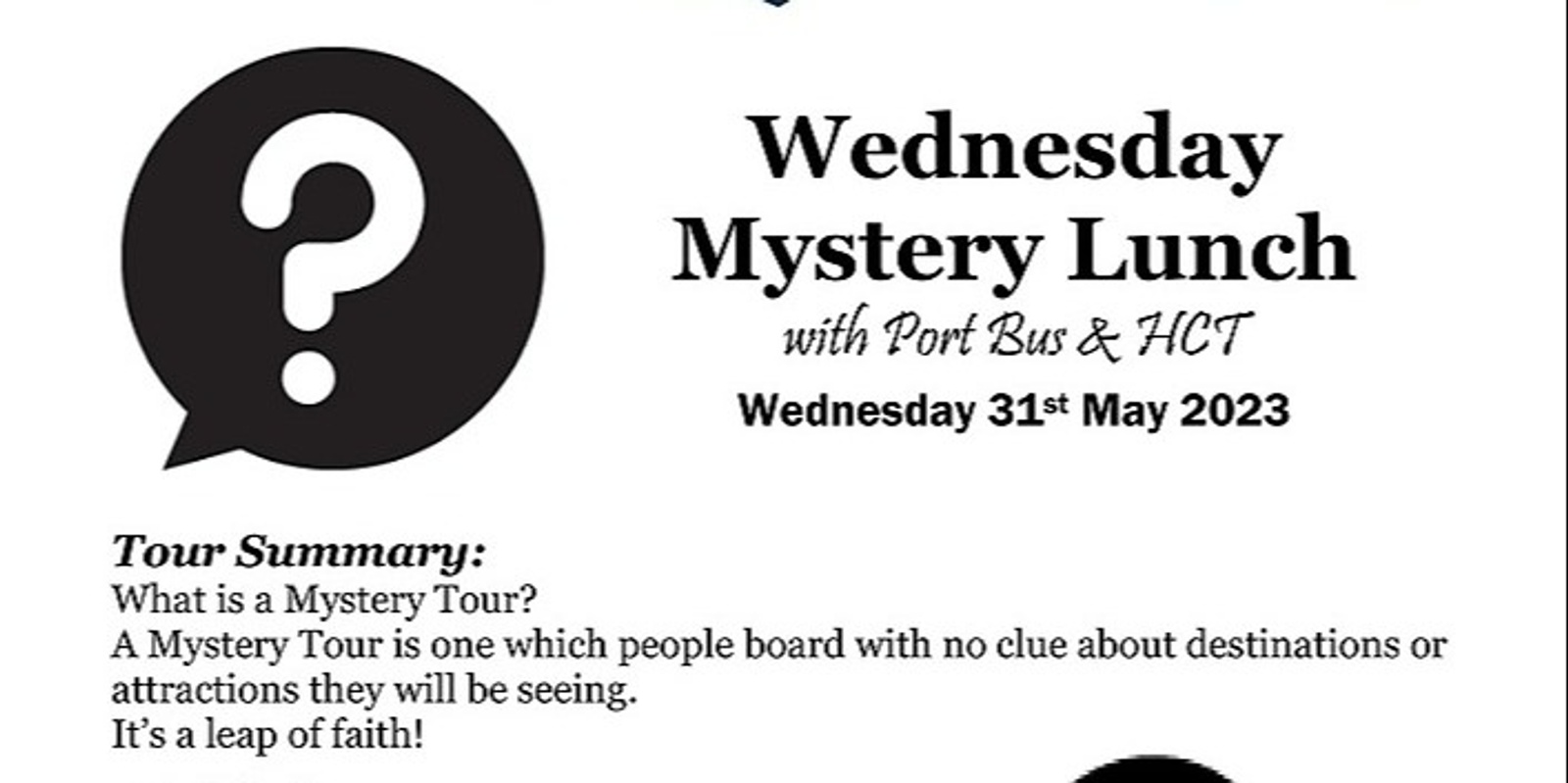Wednesday Mystery Lunch