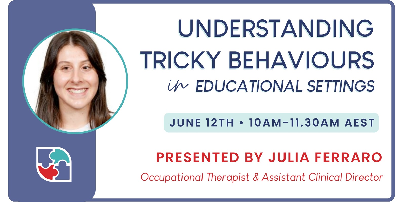 Banner image for Understanding Tricky Behaviours in Educational Settings