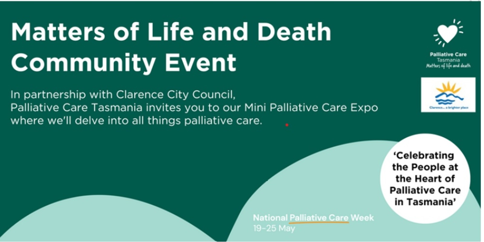 Banner image for Celebrating the People at the Heart of Palliative Care in Tasmania - Matters of Life and Death 