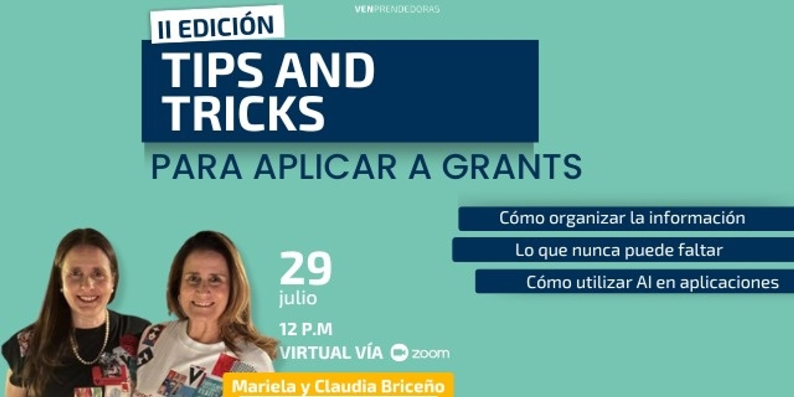 Banner image for  Tips & Tricks para aplicar a Grants - Segunda edición 