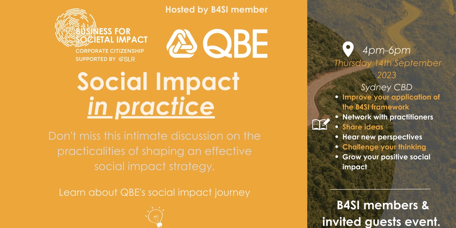 Banner image for B4SI Social Impact in Practice Series - Sydney