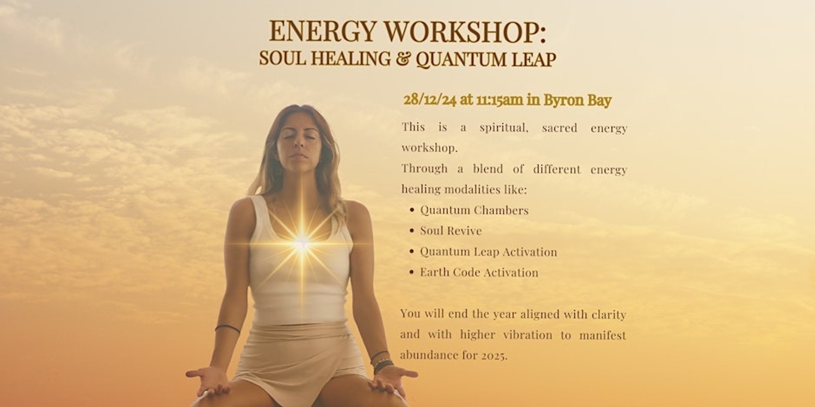 Banner image for SOUL HEALING + QUANTUM LEAP TO MANIFEST 2025