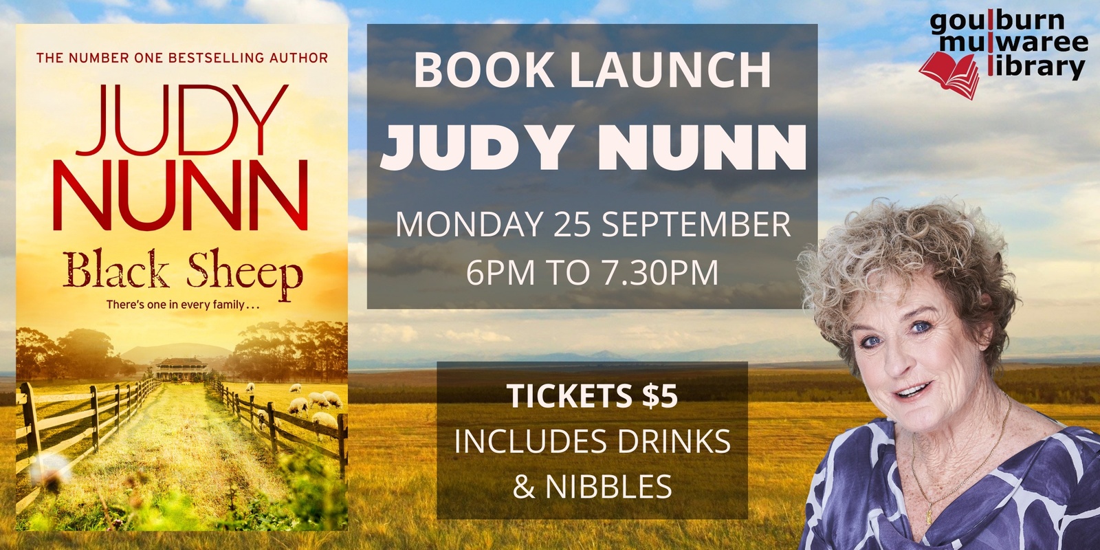 Banner image for Judy Nunn book launch