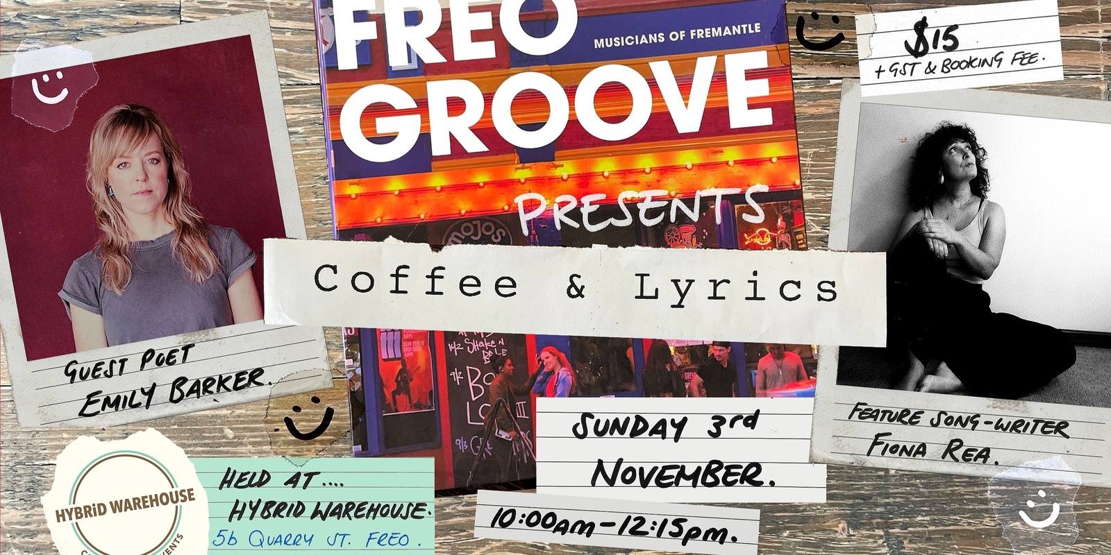 Banner image for Coffee & Lyrics - Presented by Freo Groove