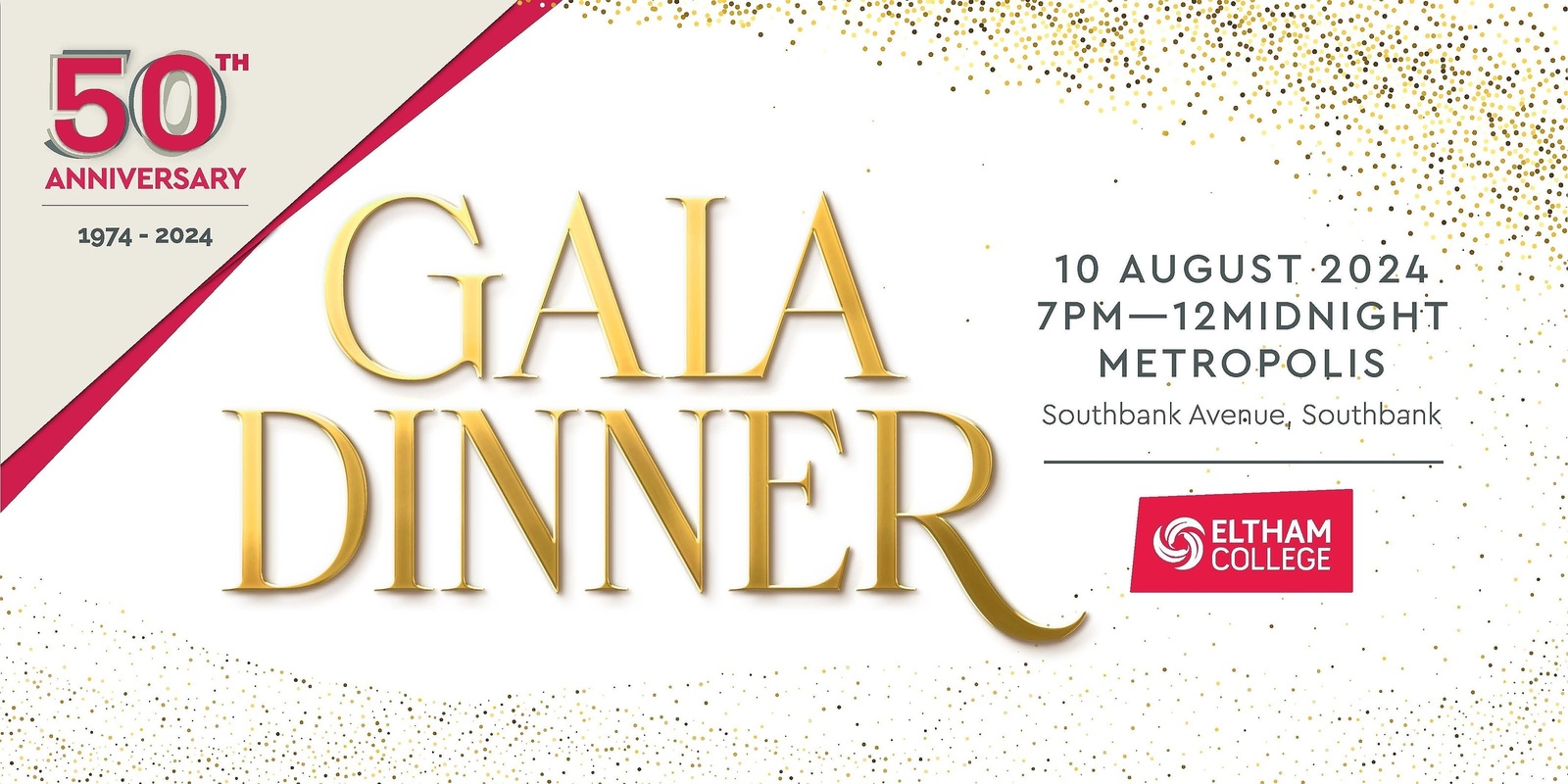 Banner image for 50th Anniversary Gala Dinner