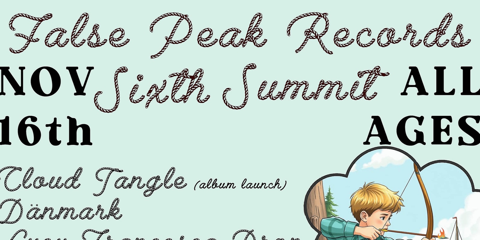 Banner image for False Peak Records Sixth Summit