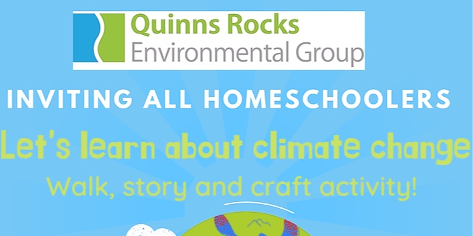 Banner image for Let's learn about climate change - 6-11 yr olds.