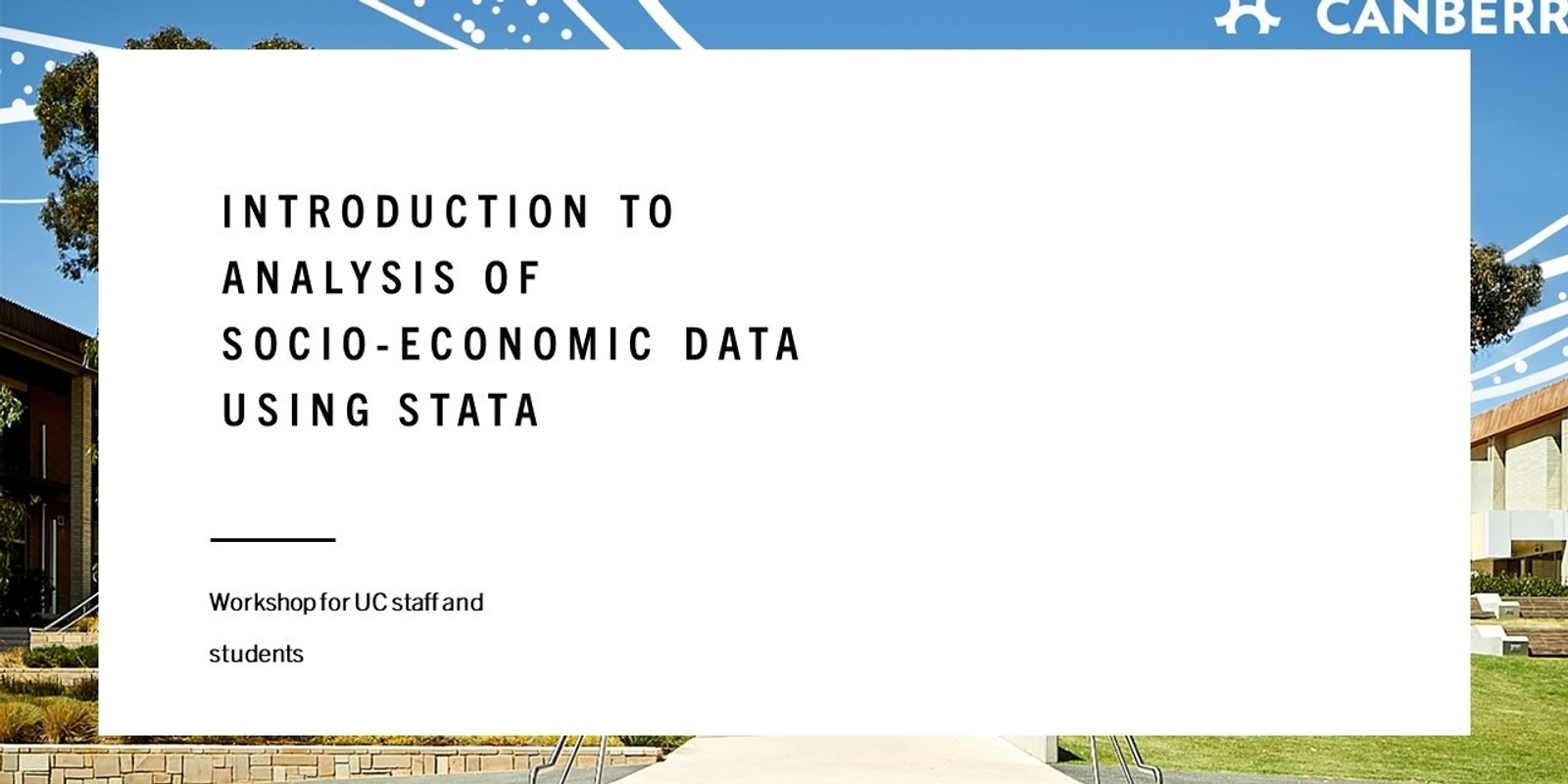 Banner image for Introduction to Analysis of Socio-economic Data Using STATA