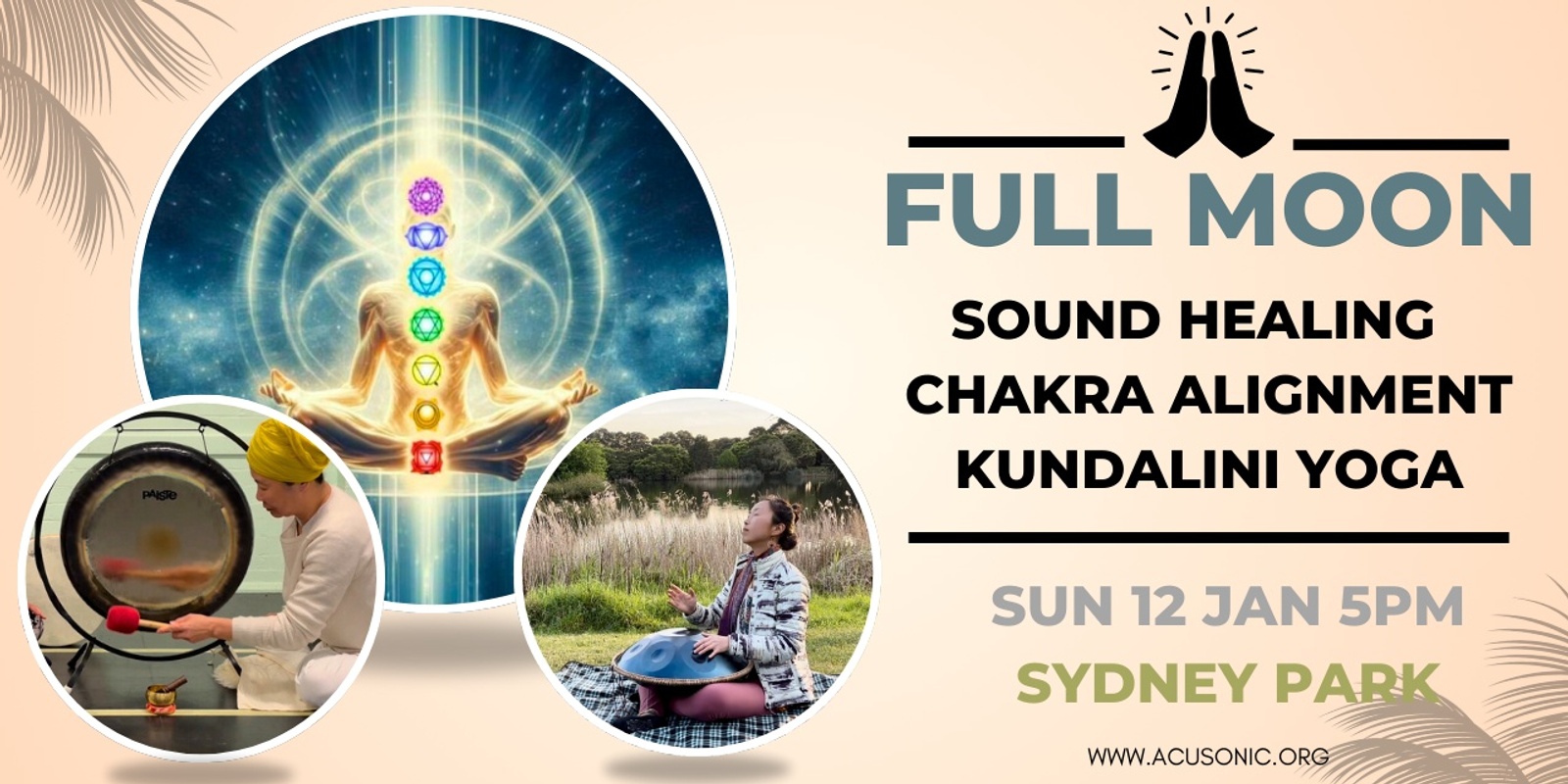 Banner image for Full Moon Sound Healing and Chakra Balancing