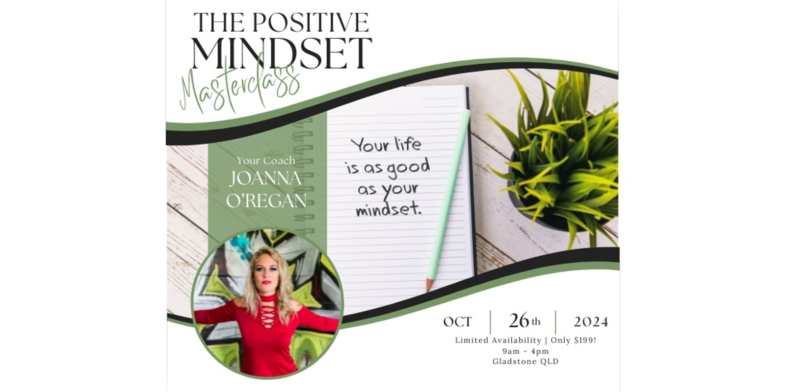 Banner image for The Positive Mindset Masterclass with Joanna O'Regan Coaching