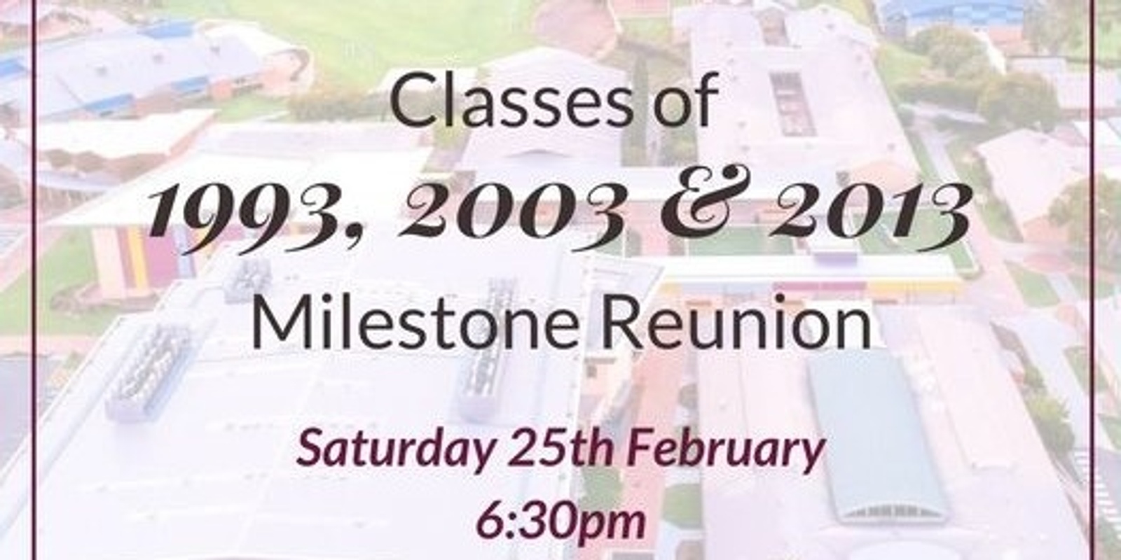 Banner image for Old Scholars' Association 2023 Milestone Reunion - All the threes!