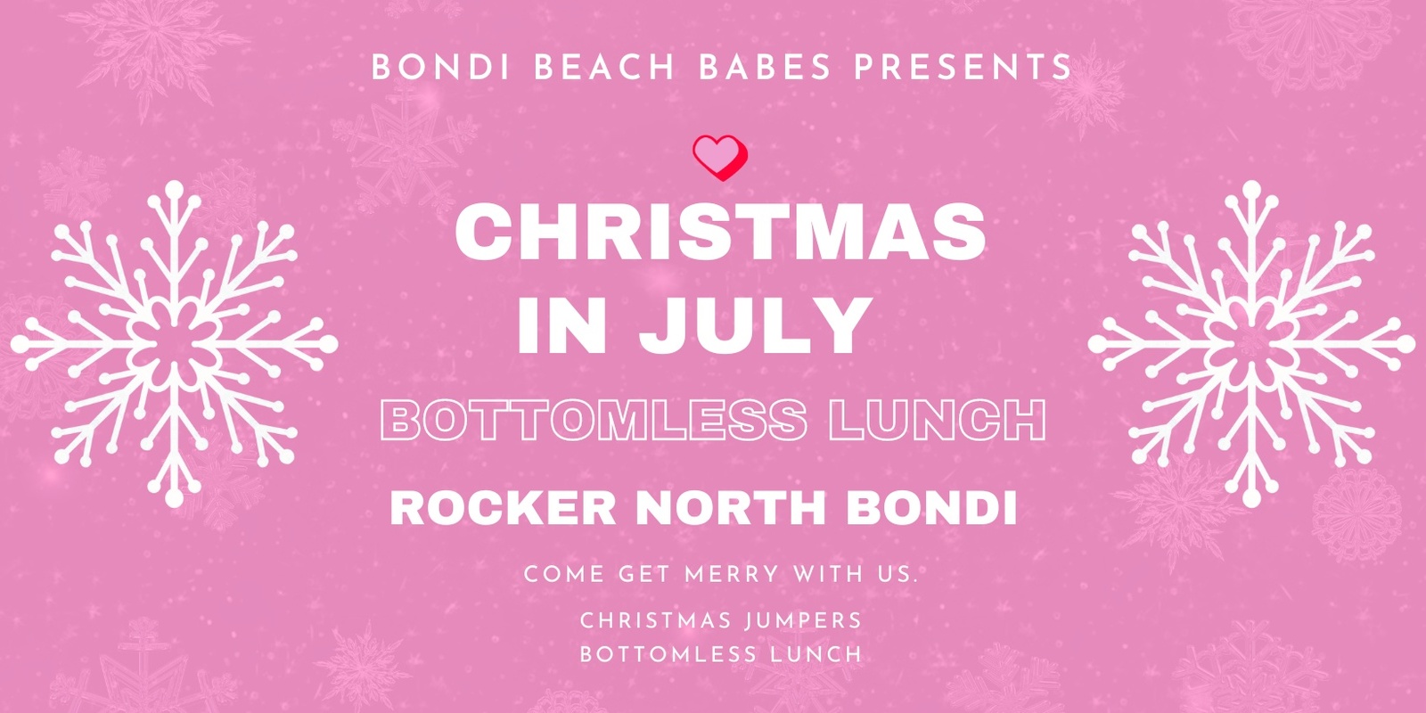 Banner image for Christmas in July- Bottomless Lunch
