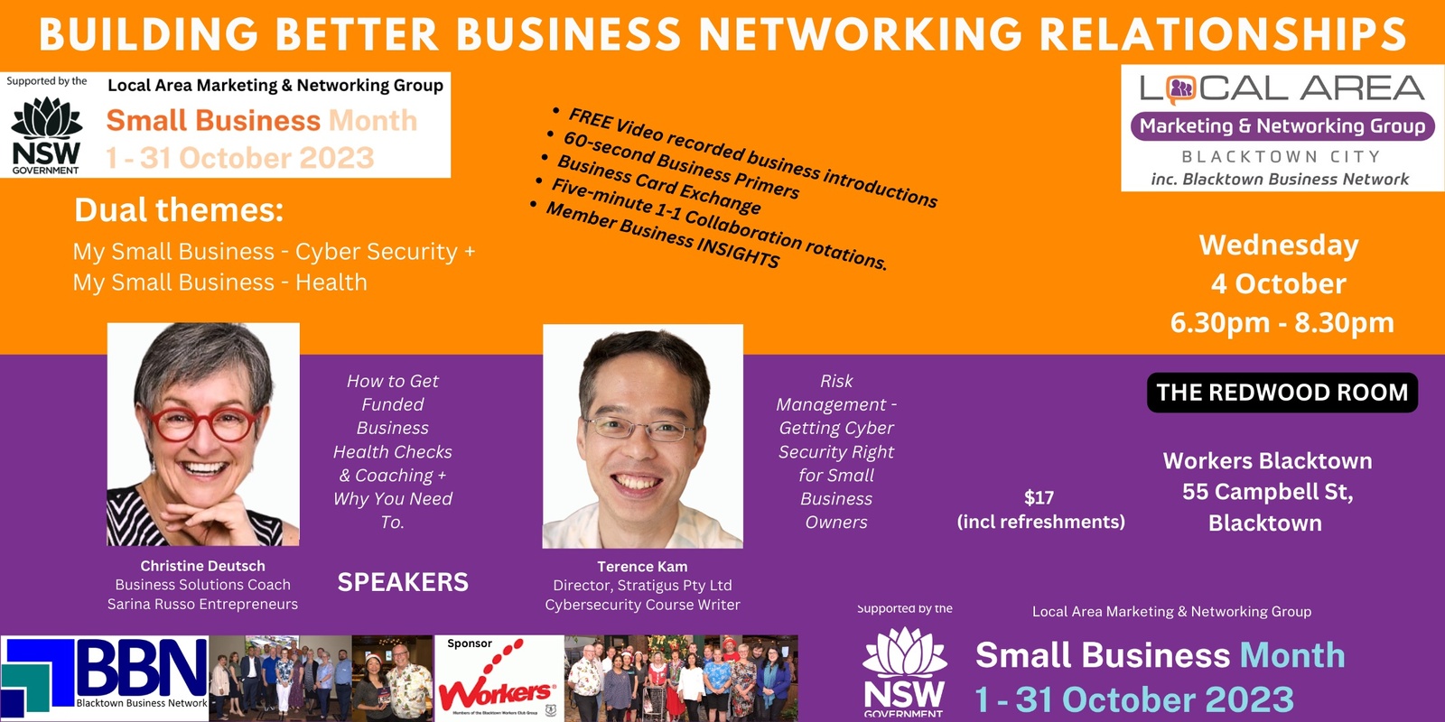 Banner image for 4 Oct - Blacktown City Networking (BBN) - Building Better Business Relationships