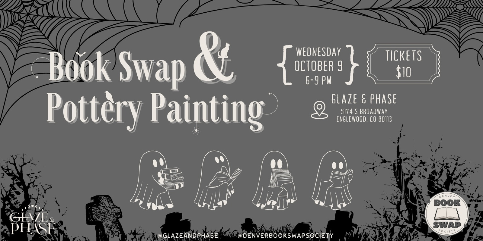 Banner image for Book Swap & Pottery Painting