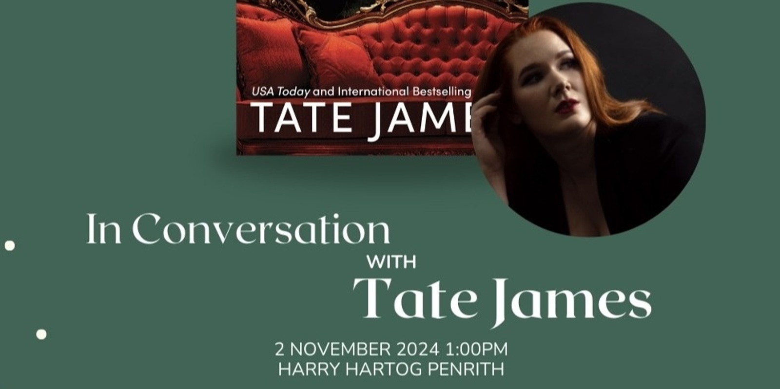 Banner image for In Conversation with Tate James