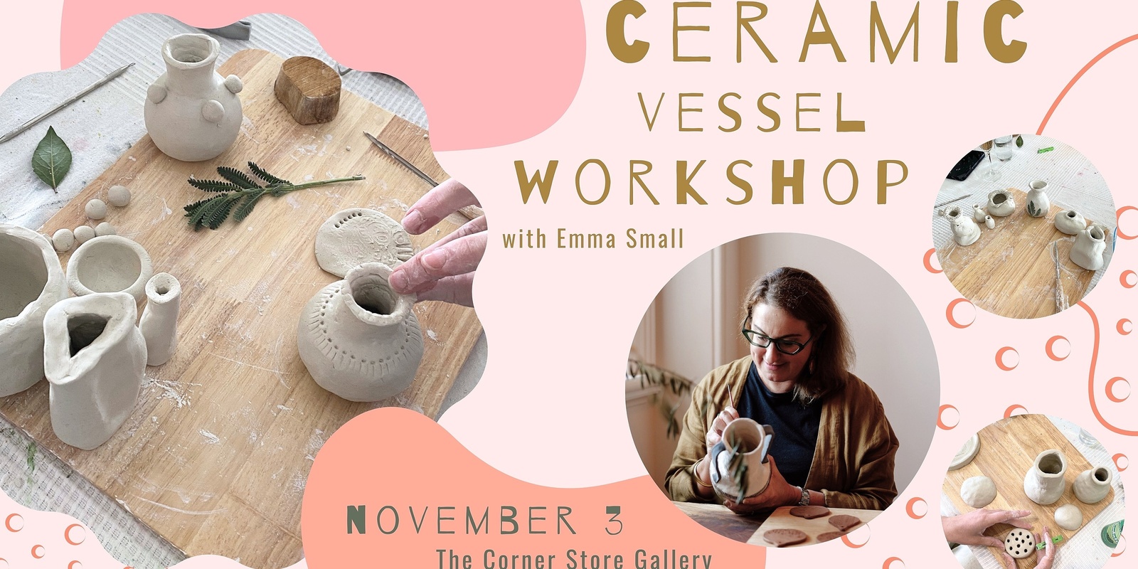 Banner image for Ceramic Vessel Workshop with Emma Small