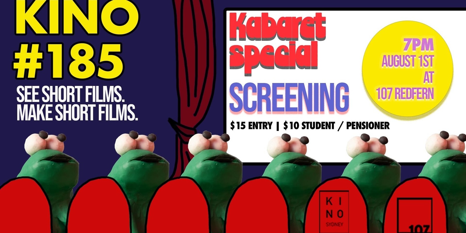 Banner image for Kino Short Film Screening  #185