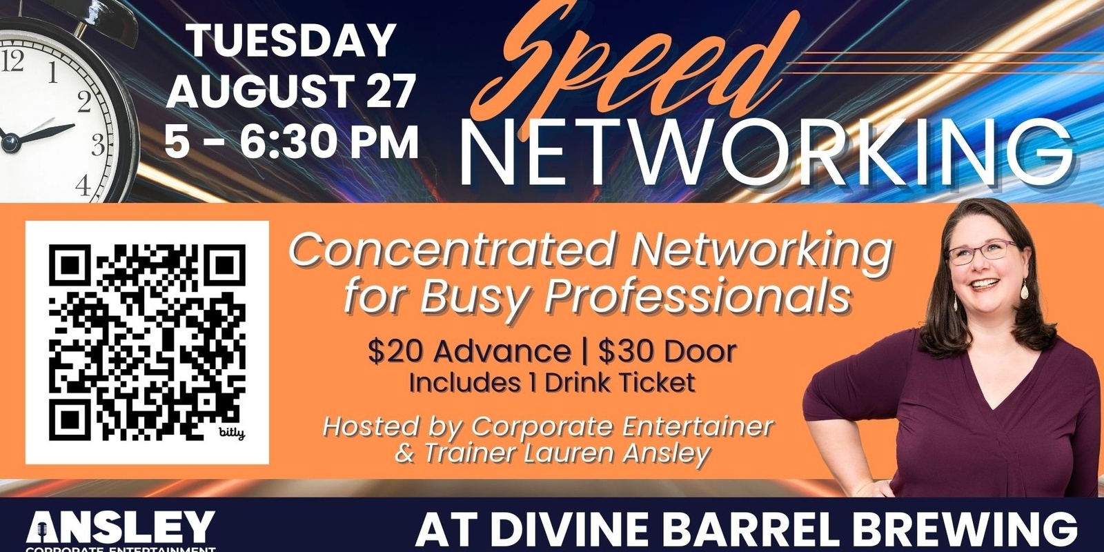 Banner image for Speed Networking - Aug 27 - Hosted by Lauren Ansley