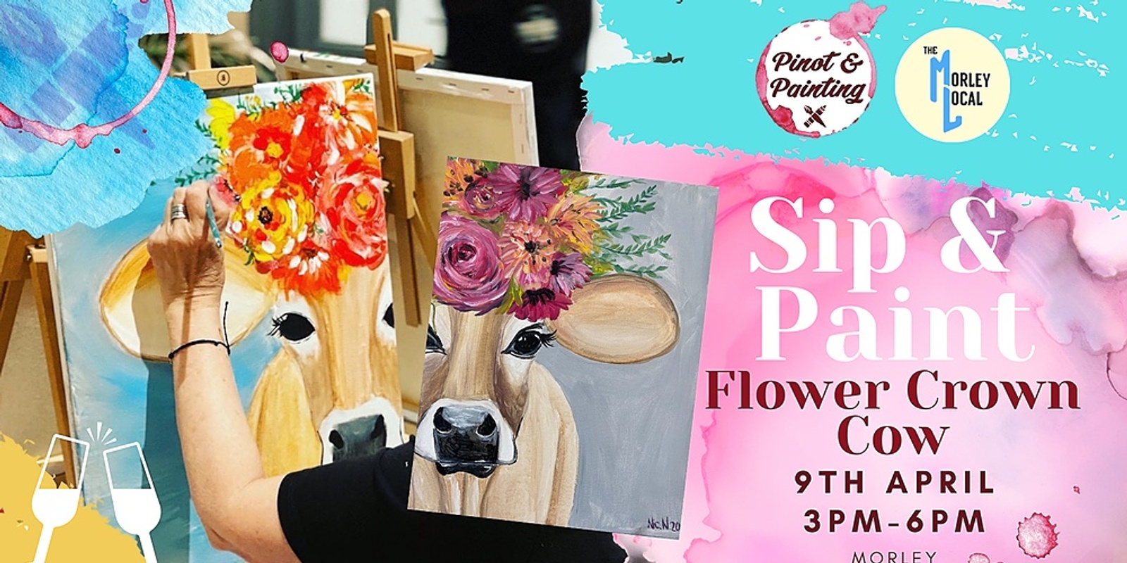 Banner image for Flower Crown Cow - Girls Day Out @ Morley Local