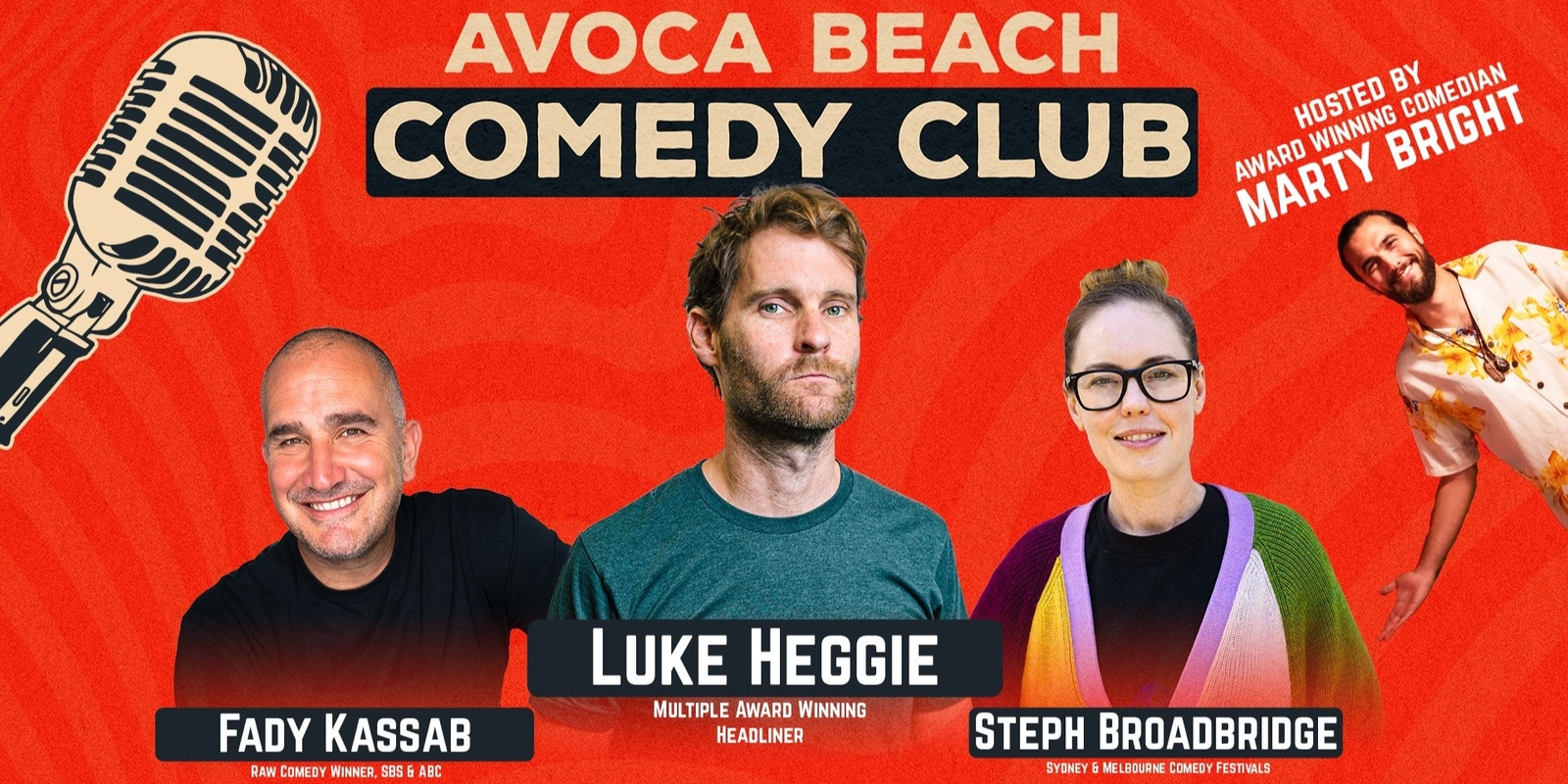 Banner image for Avoca Beach Comedy Club - 27th January