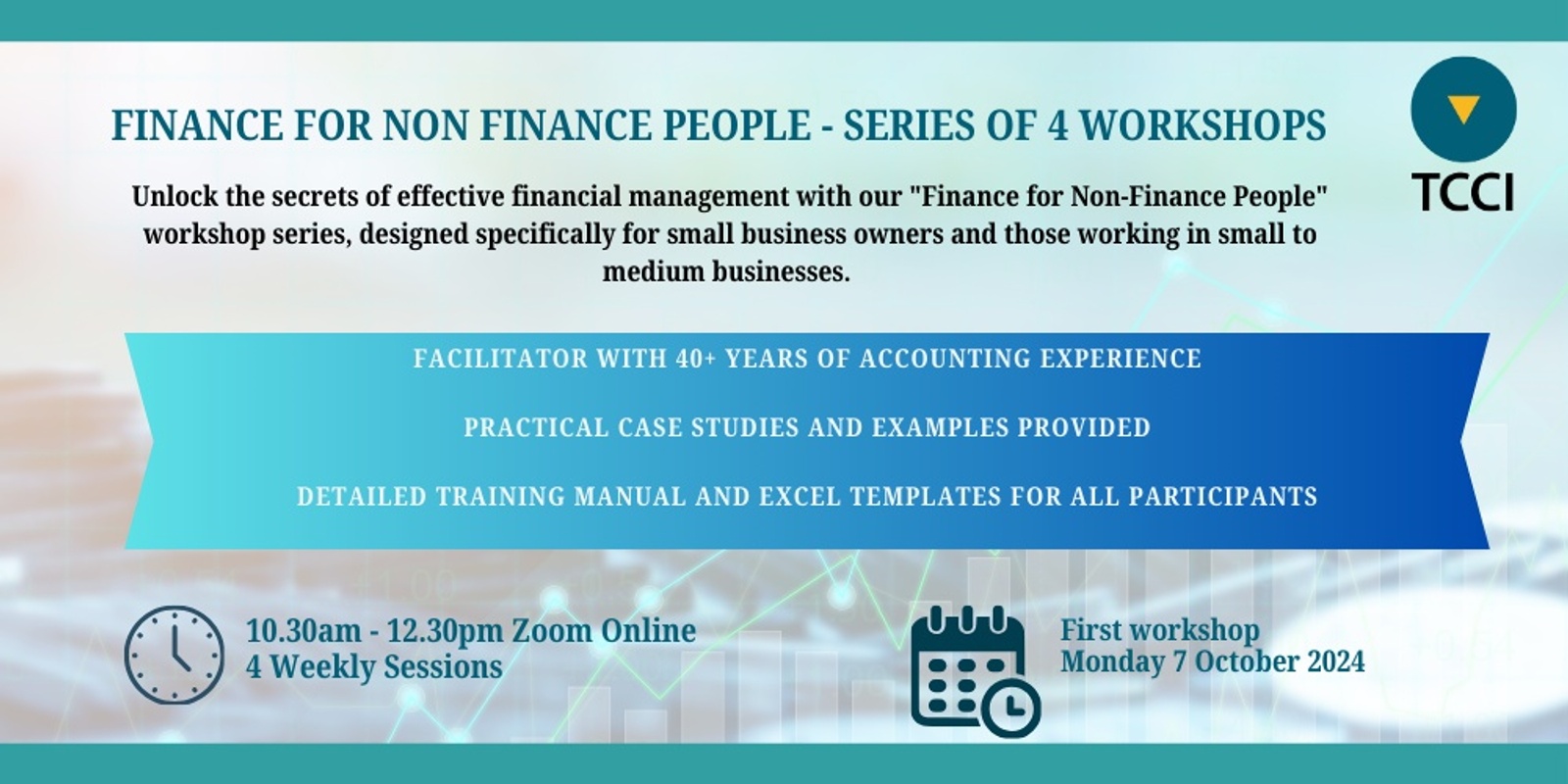 Banner image for Finance for Non-Finance People - Series of 4 workshops