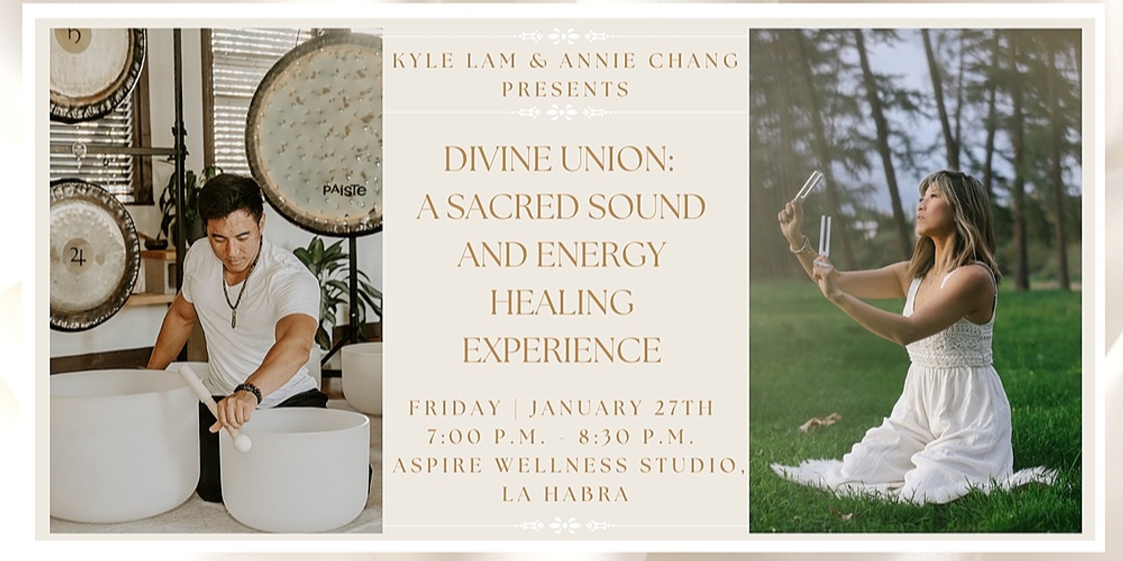 Banner image for Divine Union: A Sacred Sound and Energy Healing Experience + CBD (La Habra)