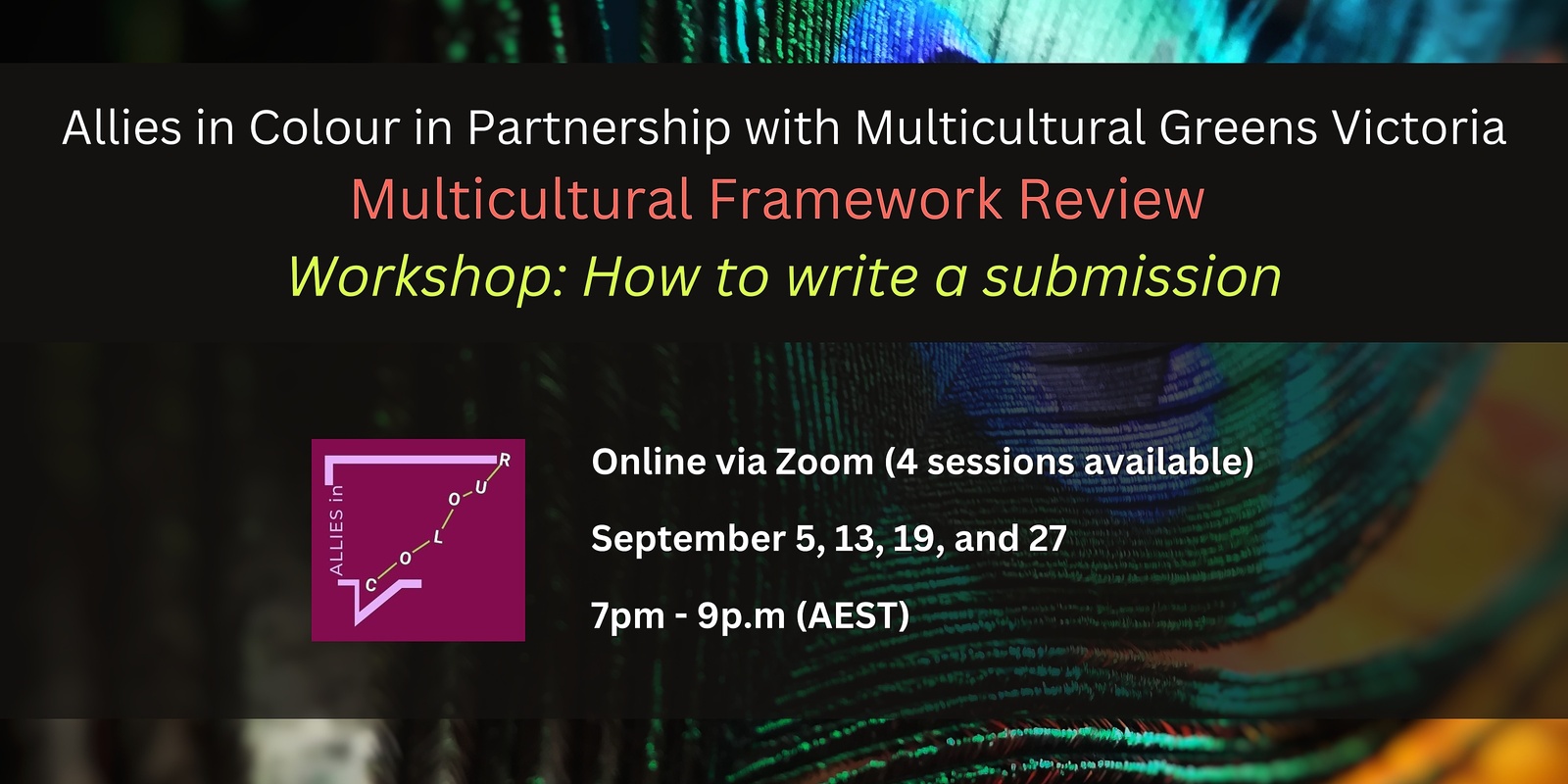 Multicultural Framework Review Workshop: How To Write A Submission