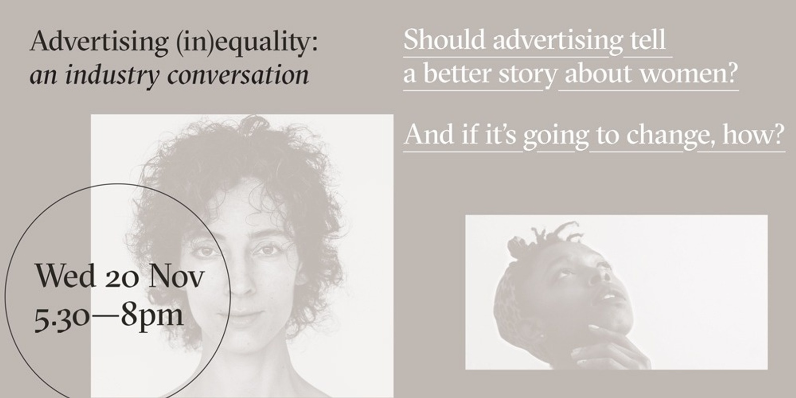Banner image for Advertising (In)Equality: an industry conversation