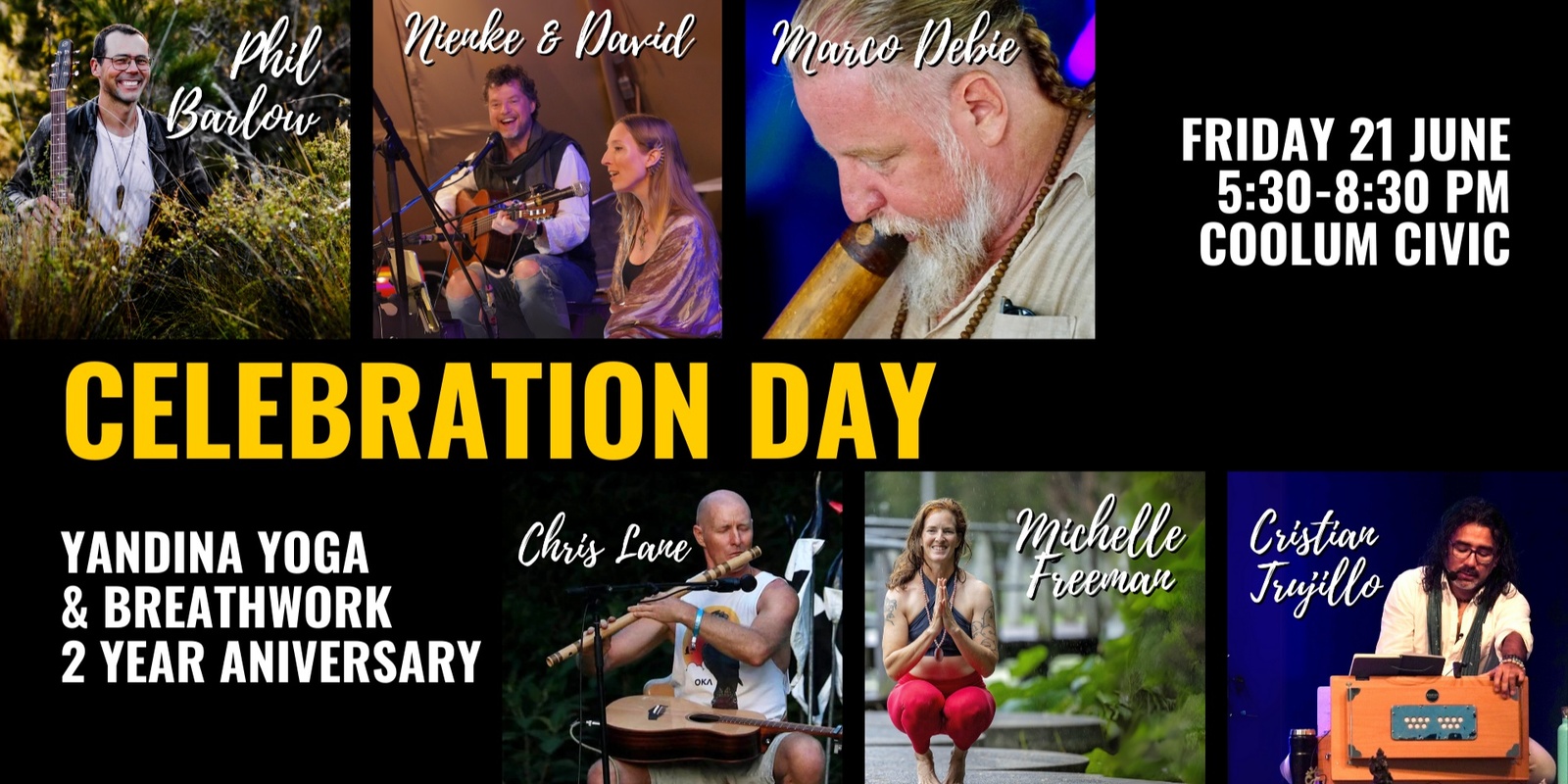 Banner image for Celebration Day - Breathwork, Yoga, Mantras & Sound Journey