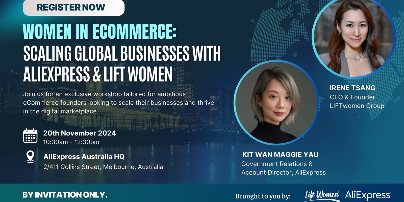 Banner image for Women In eCommerce: Scaling Global Businesses with AliExpress & Lift Women