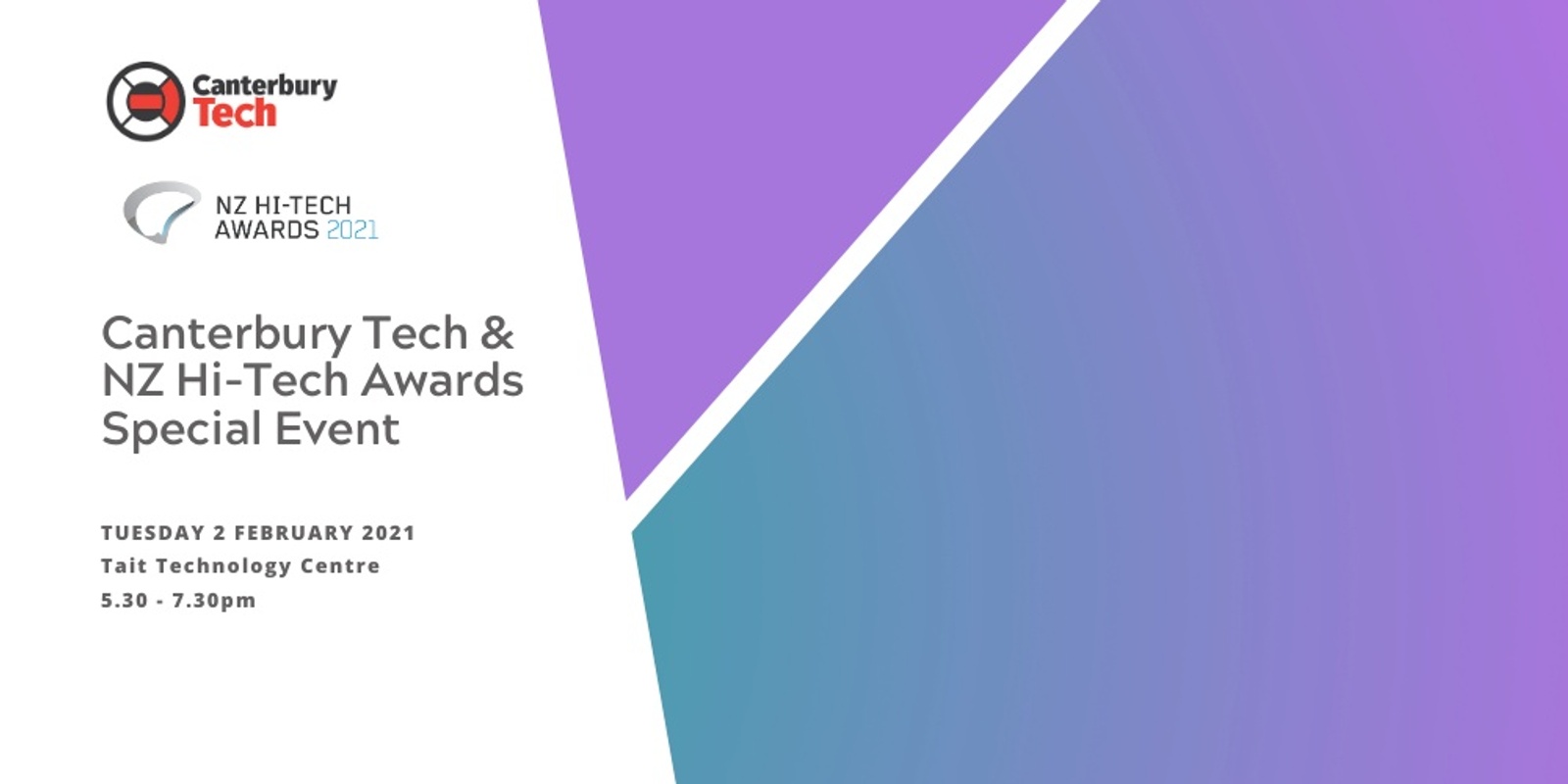 Banner image for Canterbury Tech February 2021 Event - Hi-Tech Award Winners Special