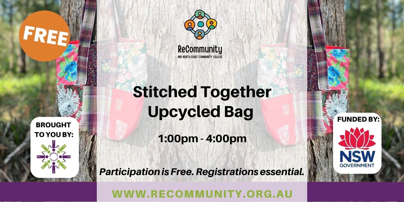 Banner image for Upcycled Bag| PORT MACQUARIE