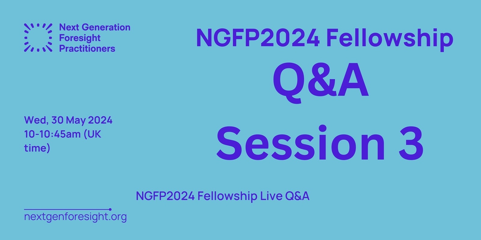Banner image for NGFP2024 Q&A - Session 3