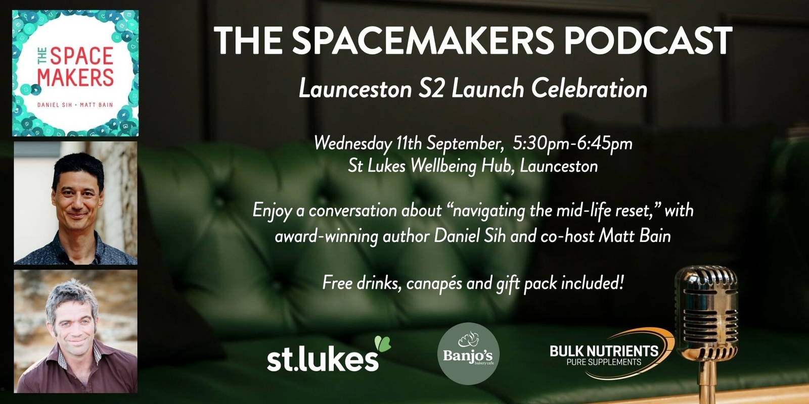 Banner image for The Spacemakers Podcast - Season Two Launch Celebration, Launceston