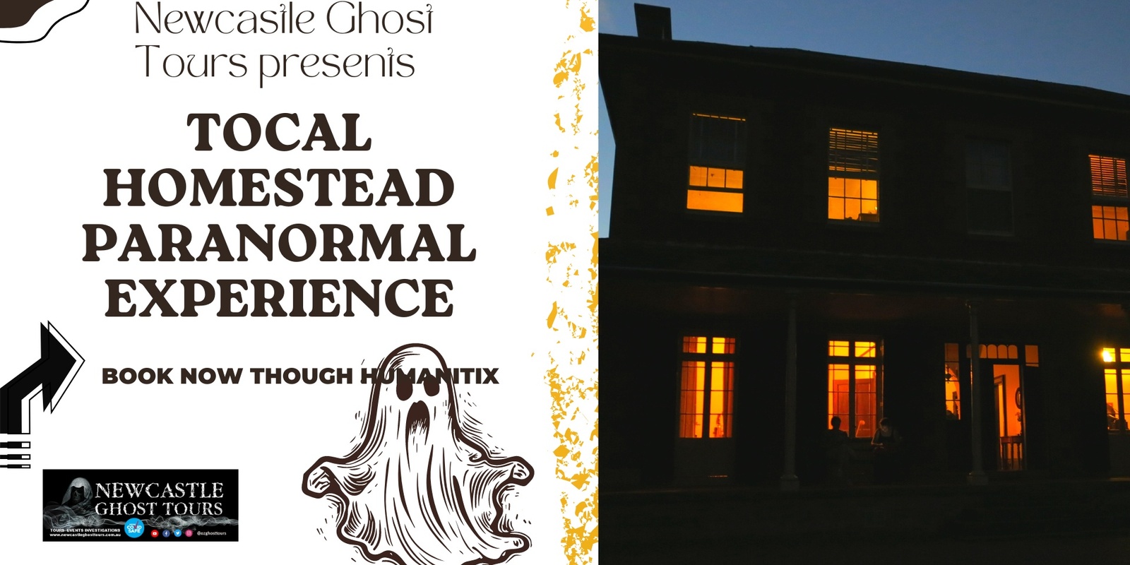 Banner image for Tocal Homestead Paranormal Experience Saturday December 21st 2024