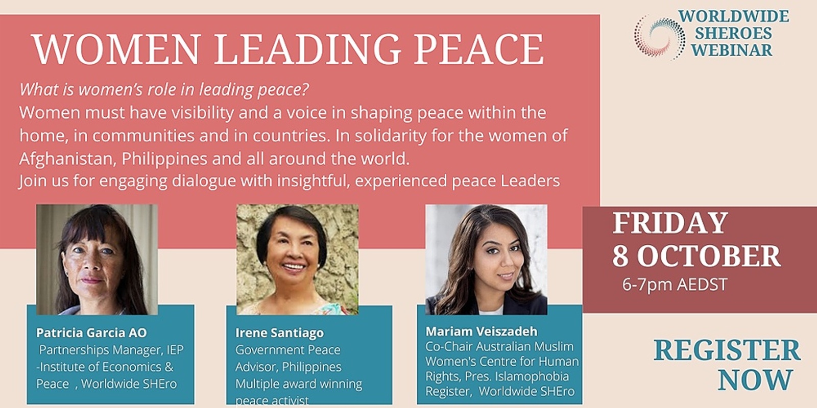 Banner image for Women Leading Peace
