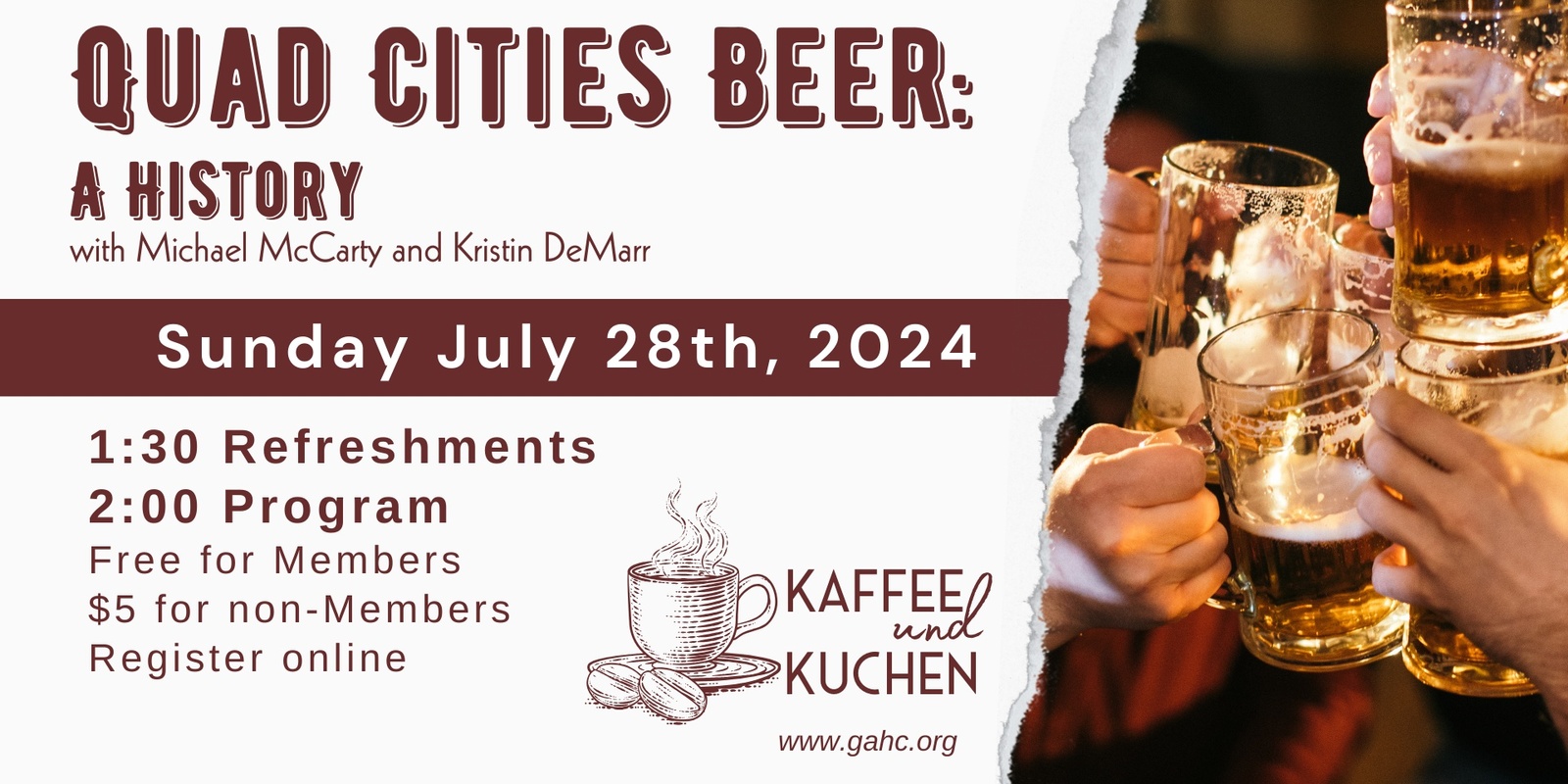 Banner image for Kaffee und Kuchen: Quad Cities Beer