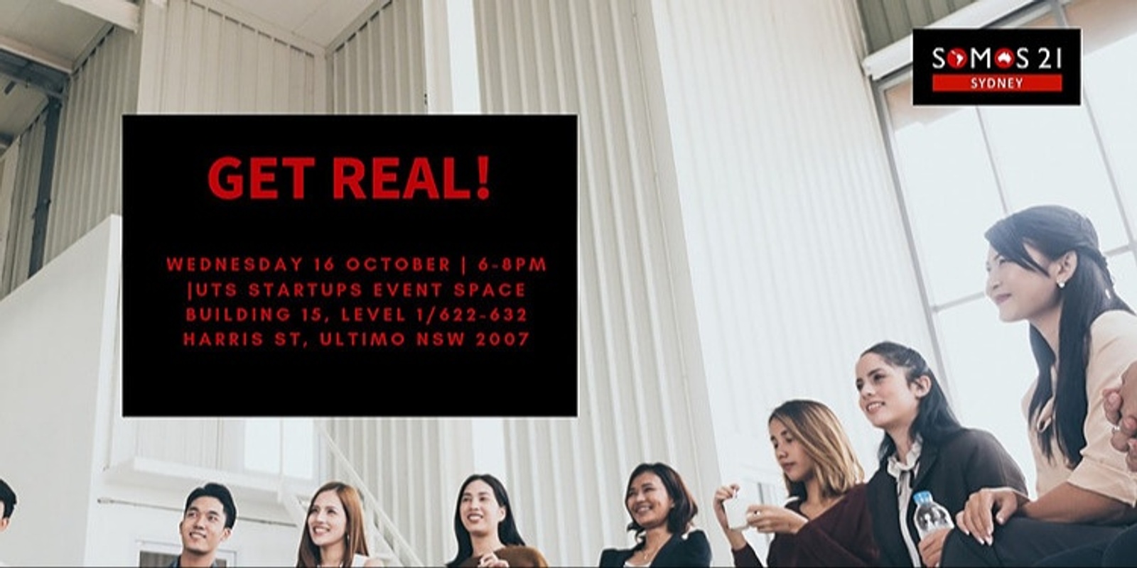 Banner image for Somos21 Entrepreneur Series: Get Real!