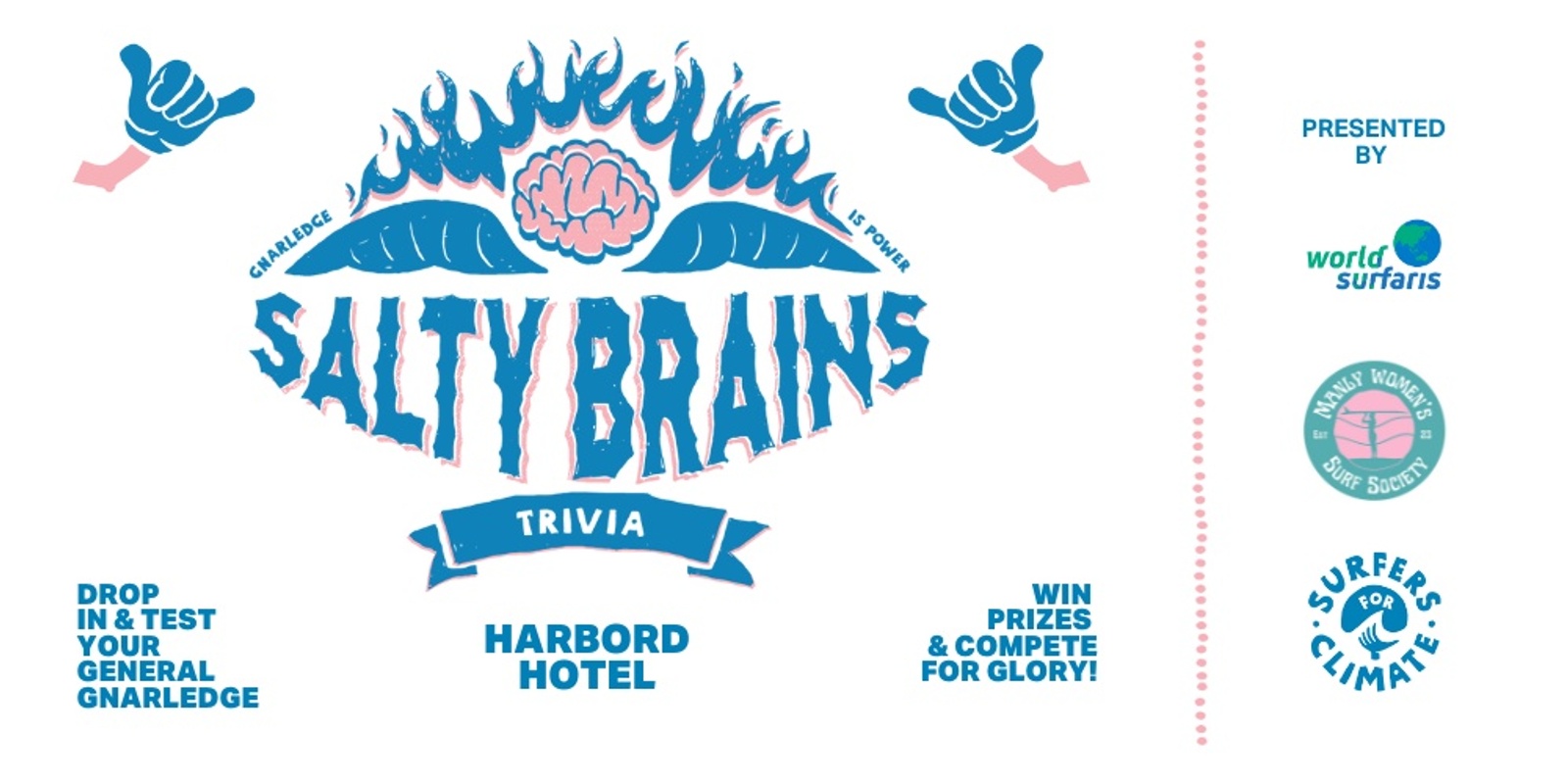 Banner image for Salty Brains Trivia - Harbord Hotel