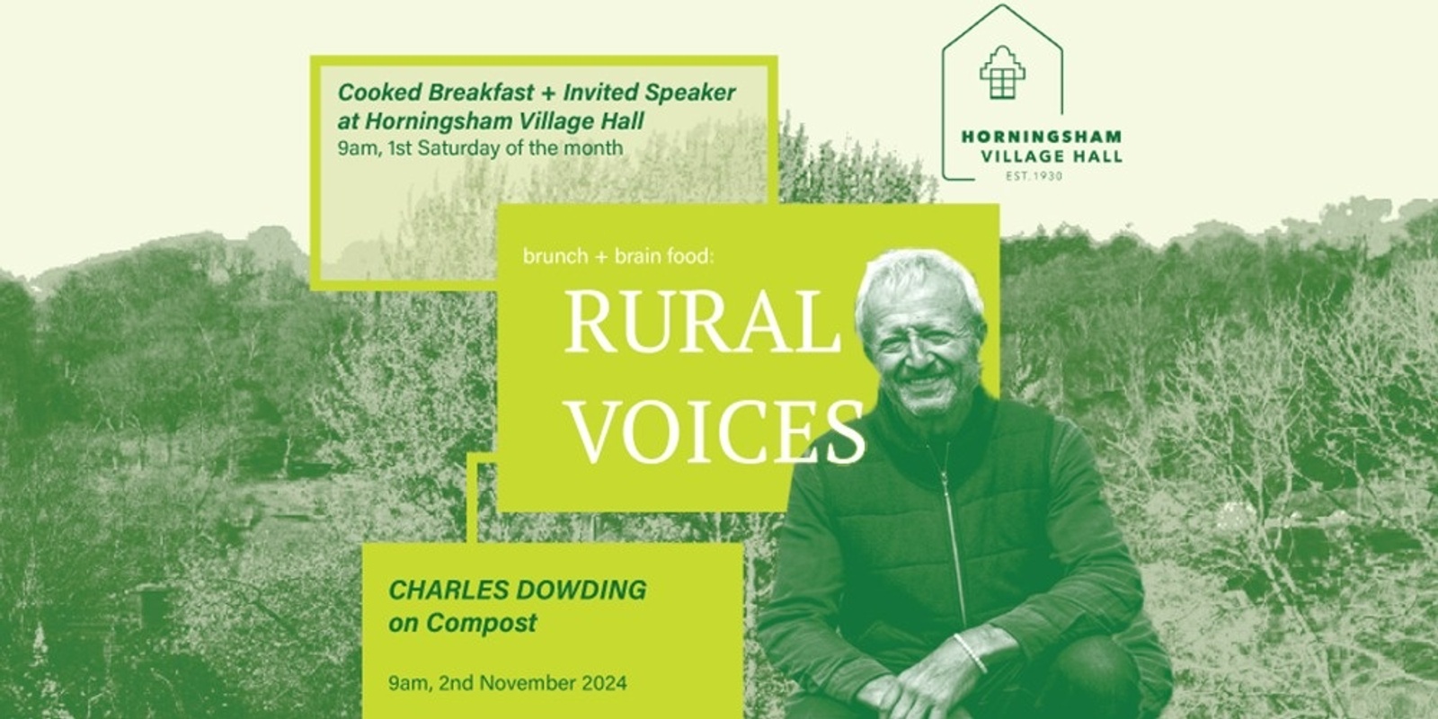 Banner image for Rural Voices - Breakfast + Talk with Charles Dowding