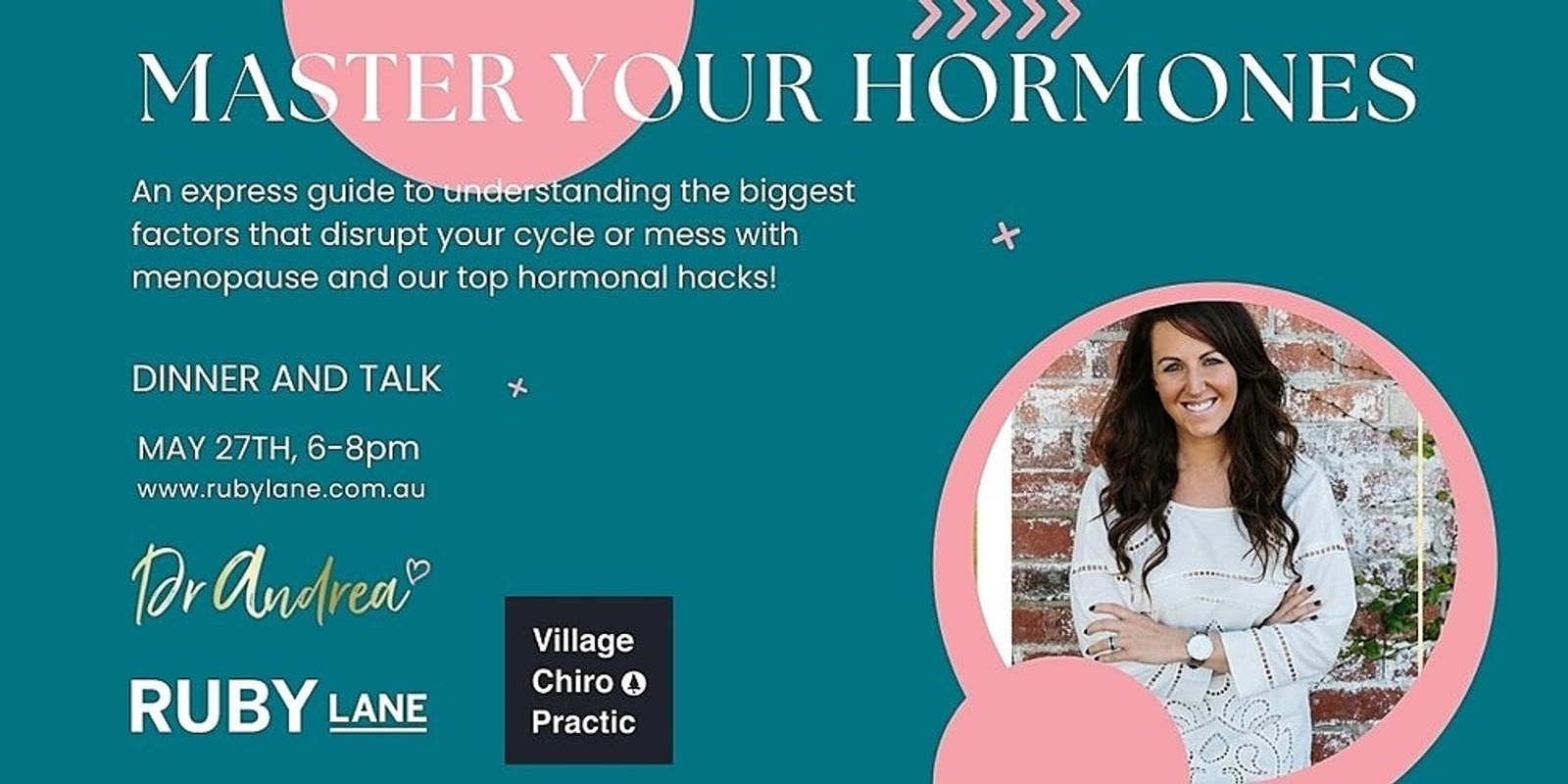 Banner image for MASTER YOUR HORMONES with Dr Andrea