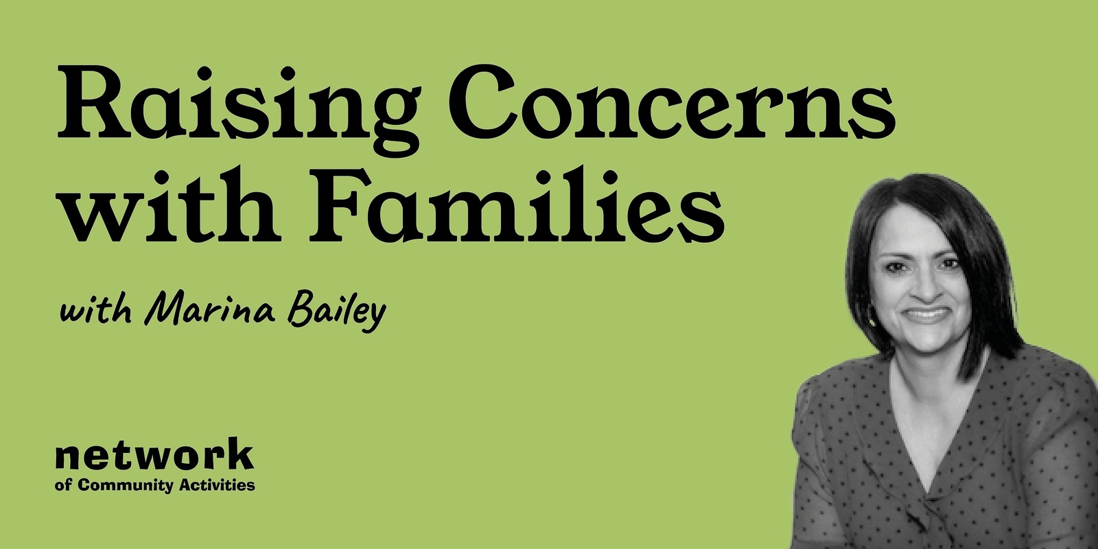 Banner image for Raising Concerns with Families