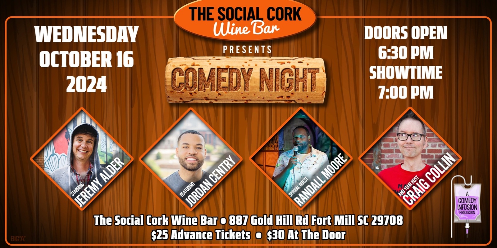 Banner image for Comedy Night at The Social Cork Wine Bar