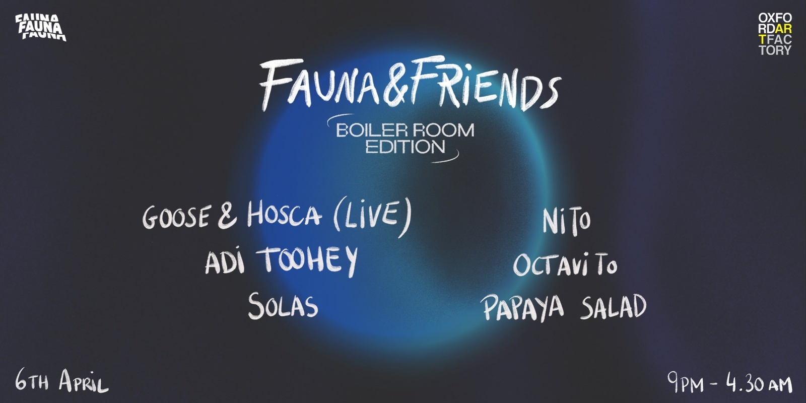 Banner image for Fauna & Friends - Boiler Room Edition